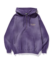 HALF ZIP UP HOODED SWEATSHIRT