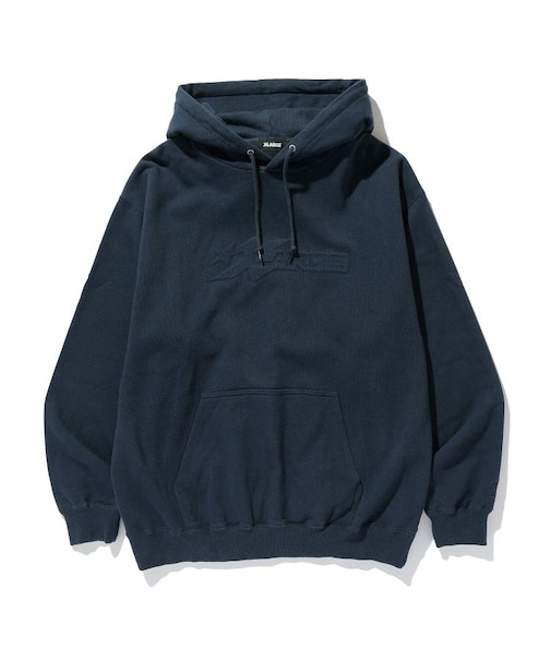 EMBOSSED LOGO HOODED SWEATSHIRT