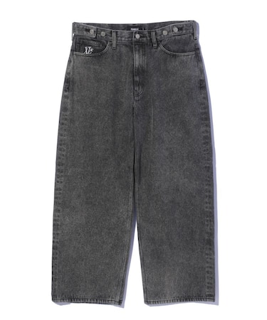 EMBOSSED DENIM PANTS