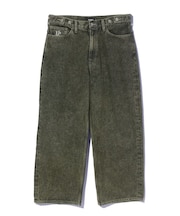 EMBOSSED DENIM PANTS