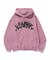 DISTORTED LOGO ZIP UP HOODED SWEATSHIRT