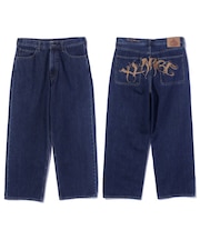 RAGE LOGO DENIM PANTS