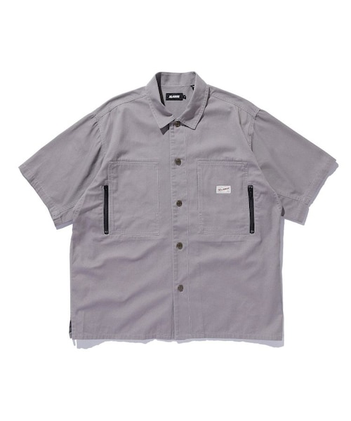 ドゥーズィーエムクラス ワイドスリーププルオーバーシャツ新品 SIDE ZIP S/S WORK SHIRT｜エクストララージの通販｜&mall（アンド
