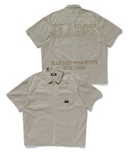 ZIP UP S/S WORK SHIRT