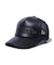 FAUX LEATHER MESH CAP