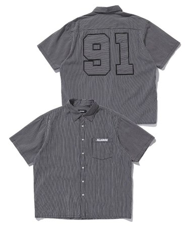 PIN STRIPE WORK S/S SHIRT