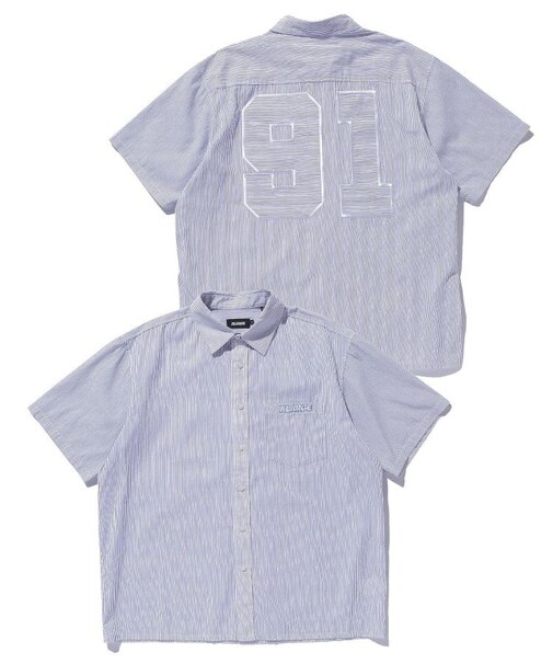 PIN STRIPE WORK S/S SHIRT