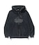 WASHED SLANTED OG ZIP HOODED SWEATSHIRT