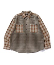 PLAID PANEL L/S SHIRT