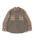 PLAID PANEL L/S SHIRT
