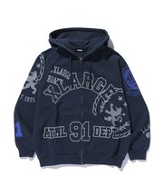 MULTI ZIP HOODED SWEATSHIRT