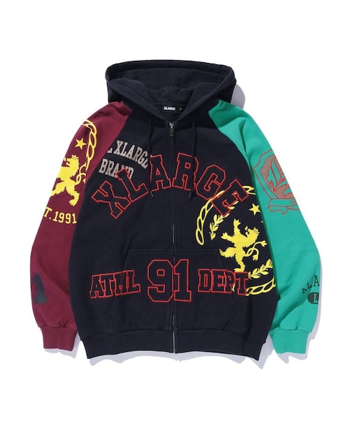 MULTI ZIP HOODED SWEATSHIRT
