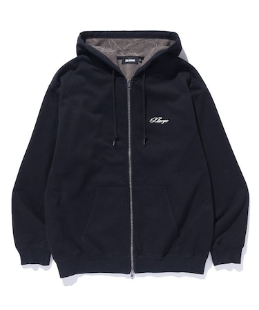 DOUBLE LAYERED ZIP HOODED SWEATSHIRT