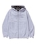 DOUBLE LAYERED ZIP HOODED SWEATSHIRT