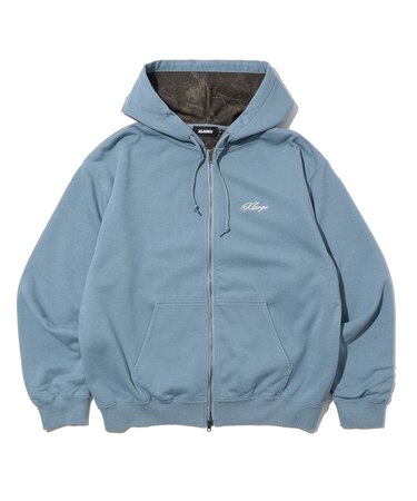 DOUBLE LAYERED ZIP HOODED SWEATSHIRT