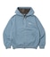 DOUBLE LAYERED ZIP HOODED SWEATSHIRT