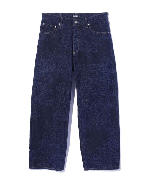 EMB DENIM PANTS