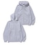 CURSIVE ZIP UP HOODED SWEATSHIRT