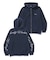 CURSIVE ZIP UP HOODED SWEATSHIRT