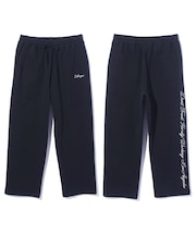 CURSIVE WIDE SWEAT PANTS