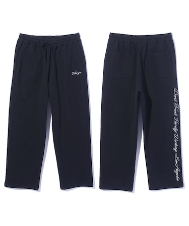 CURSIVE WIDE SWEAT PANTS