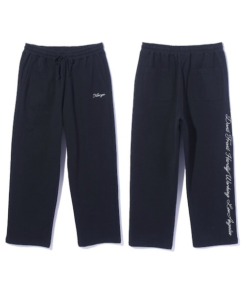 CURSIVE WIDE SWEAT PANTS