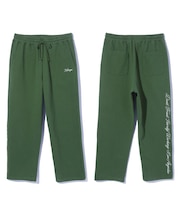 CURSIVE WIDE SWEAT PANTS