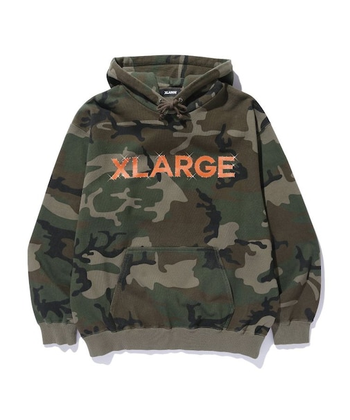 RHINESTONE PULLOVER HOODED SWEATSHIRT