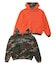 REVERSIBLE CAMO ZIP HOODED SWEATSHIRT