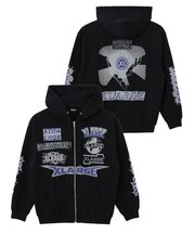 MULTI LOGO ZIP HOODED SWEATSHIRT