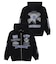 MULTI LOGO ZIP HOODED SWEATSHIRT
