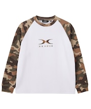 X LOGO RAGLAN L/S TEE