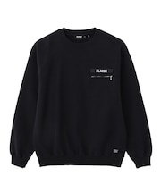 ZIP POCKET CREWNECK SWEATSHIRT