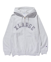 XLARGE x Champion REVERSE WEAVE ZIP HOODED SWEATSHIRT