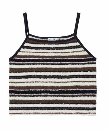 STRIPED TERRY CLOTH CAMISOLE