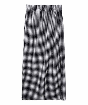 GINGHAM EASY SKIRT