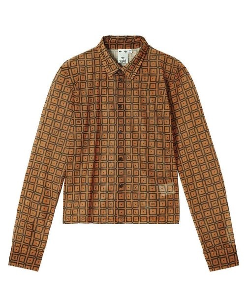 RETRO PATTERN MESH SHIRTS｜エックスガールの通販｜&mall