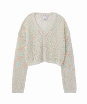 OPENWORK KNIT CARDIGAN