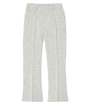 TWEED JERSEY WIDE FLARE PANTS