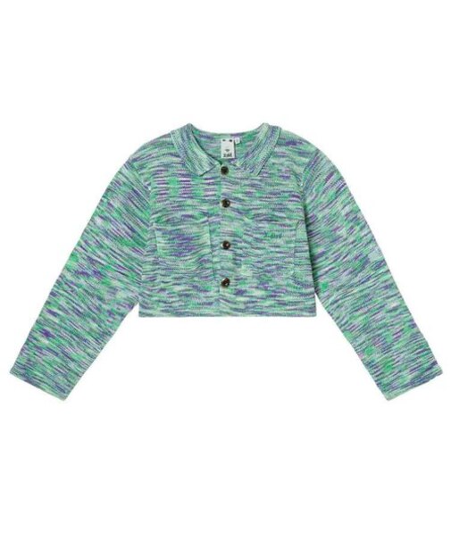 MELANGE KNIT CARDIGAN