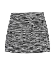 MELANGE KNIT MINI SKIRT