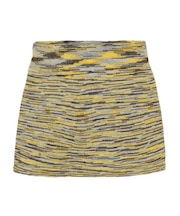 MELANGE KNIT MINI SKIRT