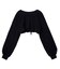 OVAL LOGO 2WAY CROPPED SWEAT TOP