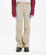 JERSEY WOVEN MIX PANTS