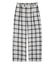 PLAID STRAIGHT LEG PANTS