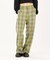 PLAID STRAIGHT LEG PANTS