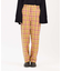 PLAID STRAIGHT LEG PANTS