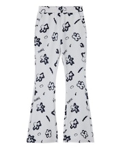 HANDWRITTEN FLOWER JERSEY FLARE PANTS