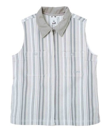 MULTI STRIPE SLEEVELESS SHIRT