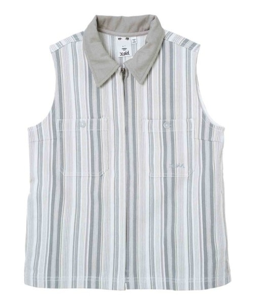MULTI STRIPE SLEEVELESS SHIRT